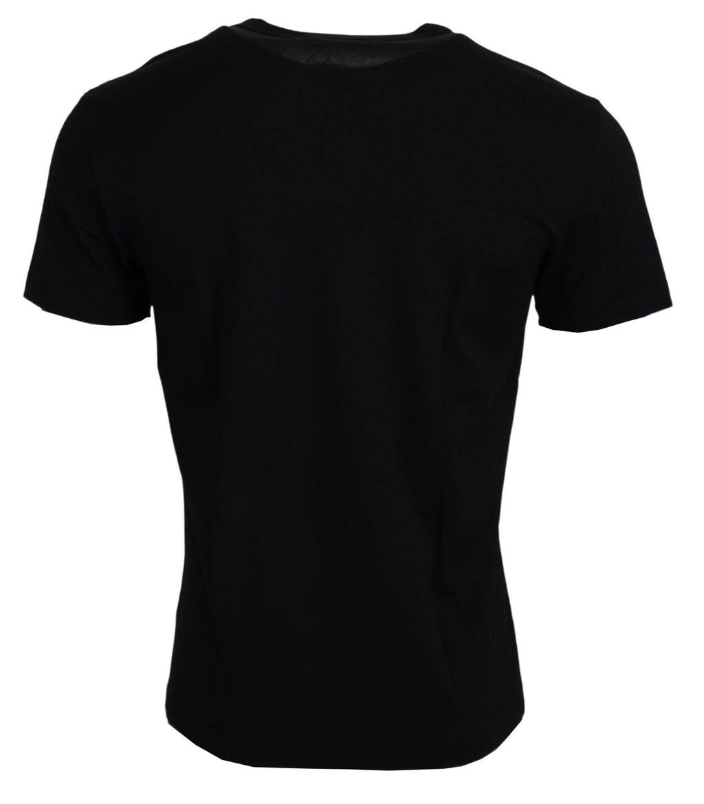 Dolce &amp; Gabbana Black Sneak Peek Cotton Short Sleeve T-shirt