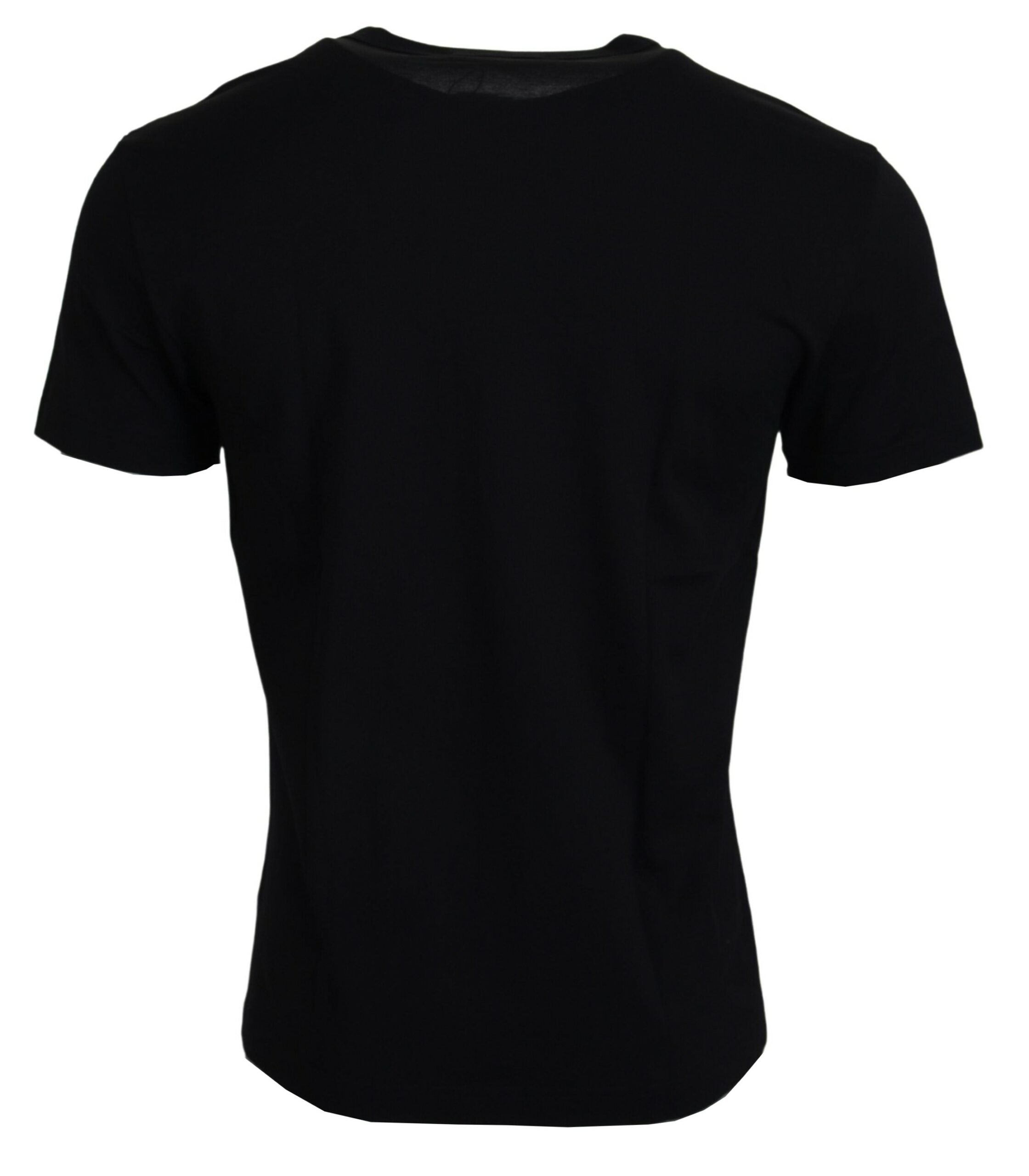 Dolce &amp; Gabbana Black Sneak Peek Cotton Short Sleeve T-shirt