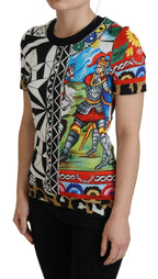 Dolce &amp; Gabbana Multicolor Printed Women Exclusive Shirt Top