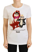 Dolce &amp; Gabbana T-shirt Top White Textured Short Sleeve