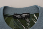 Dolce &amp; Gabbana Multicolor Jungle Wool Pullover Logo Sweater