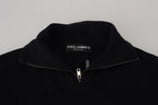 Dolce & Gabbana Black Silk Turtle Neck Pullover Sweater