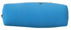 Dolce &amp; Gabbana Blue Logo Print Hand Pouch Leopard Print Toiletry Bag