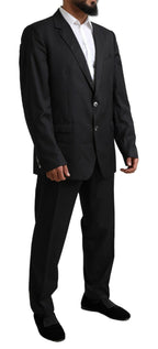 Dolce &amp; Gabbana Black MARTINI Single Breasted 2 Piece Suit