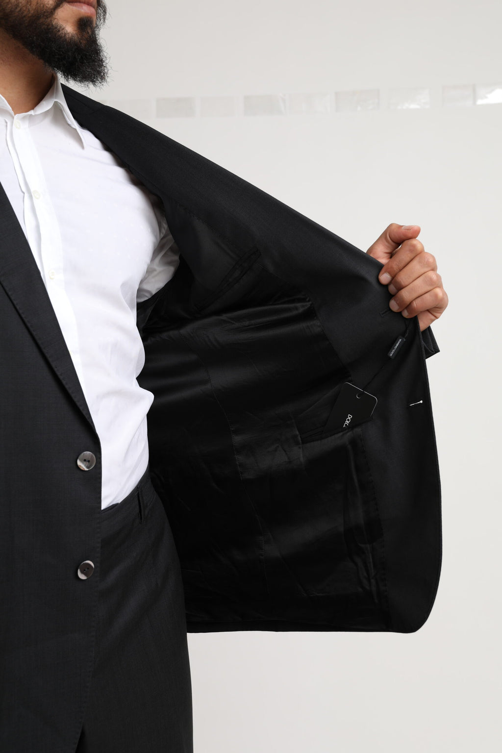 Dolce &amp; Gabbana Black MARTINI Single Breasted 2 Piece Suit