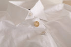 Dolce &amp; Gabbana White Logo Cotton Casual Long Sleeves Shirt