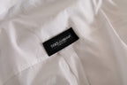 Dolce &amp; Gabbana White Logo Cotton Casual Long Sleeves Shirt