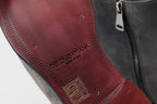 Dolce &amp; Gabbana Gray Leather Men Ankle Boots Shoes