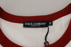 Dolce &amp; Gabbana Cotton White Logo Print Crewneck T-shirt