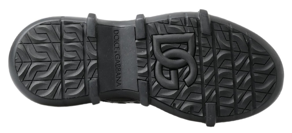 Dolce &amp; Gabbana Black Leather Ankle Casual Boots