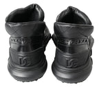 Dolce &amp; Gabbana Black Leather Ankle Casual Boots