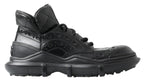 Dolce &amp; Gabbana Black Leather Ankle Casual Boots