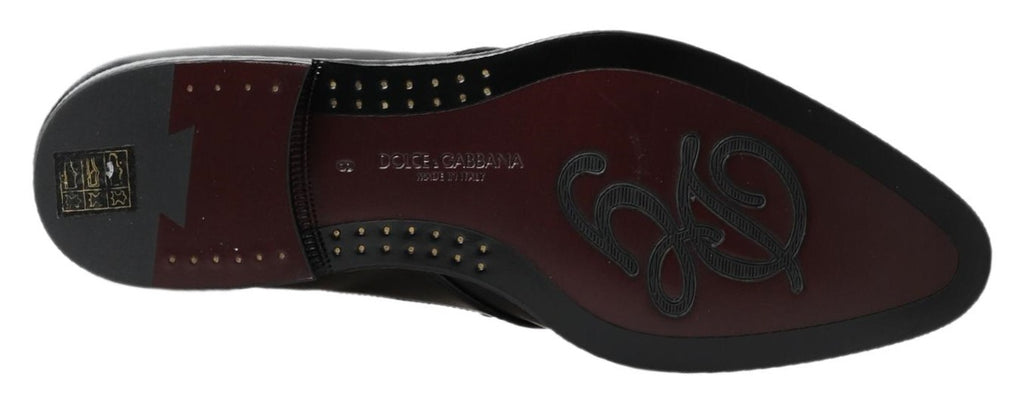 Dolce &amp; Gabbana Black Derby Formal Dress Shoes