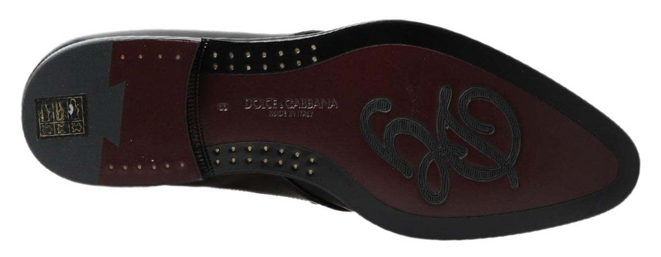 Dolce &amp; Gabbana Black Derby Formal Dress Shoes