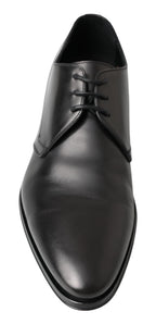 Dolce &amp; Gabbana Black Derby Formal Dress Shoes