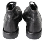Dolce &amp; Gabbana Black Horse Leather Perugino Boots