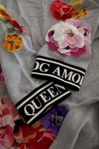Dolce &amp; Gabbana Gray DG Amore Queen Floral Pullover Sweater