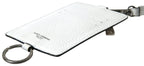 Dolce &amp; Gabbana White Leather Lanyard Logo Card Holder Men Wallet