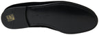 Dolce &amp; Gabbana Black Velvet Loafers Formal Shoes