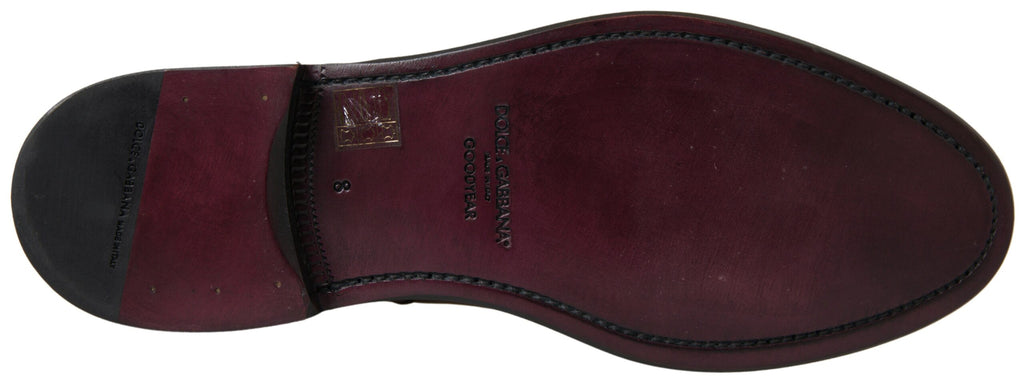 Dolce &amp; Gabbana Brown Leather Chelsea Mens Boots Shoes