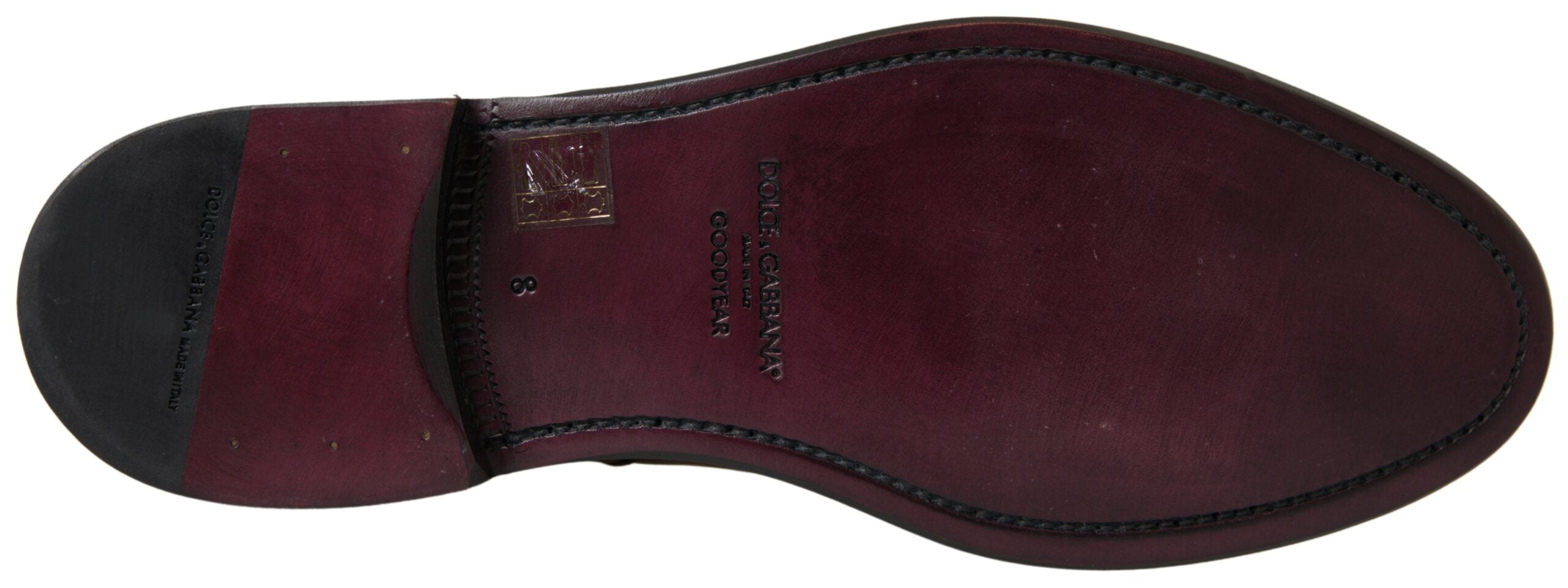 Dolce &amp; Gabbana Brown Leather Chelsea Mens Boots Shoes