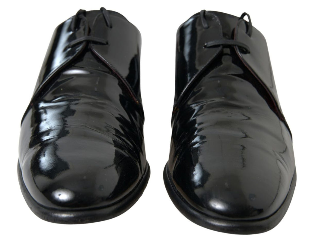 Dolce &amp; Gabbana Black Patent Leather Formal Shoes