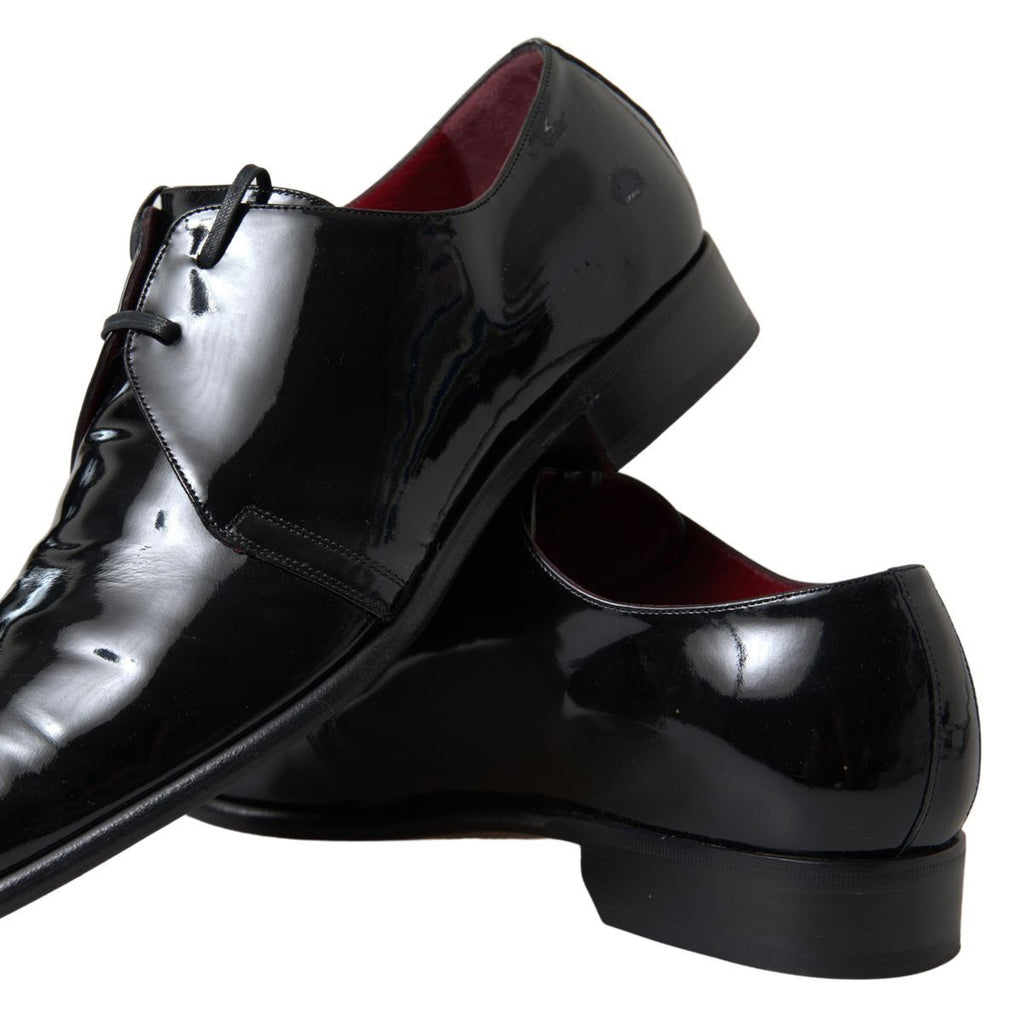 Dolce &amp; Gabbana Black Patent Leather Formal Shoes