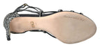 Dolce &amp; Gabbana Rhinestone Stiletto Sandal Satin Shoes