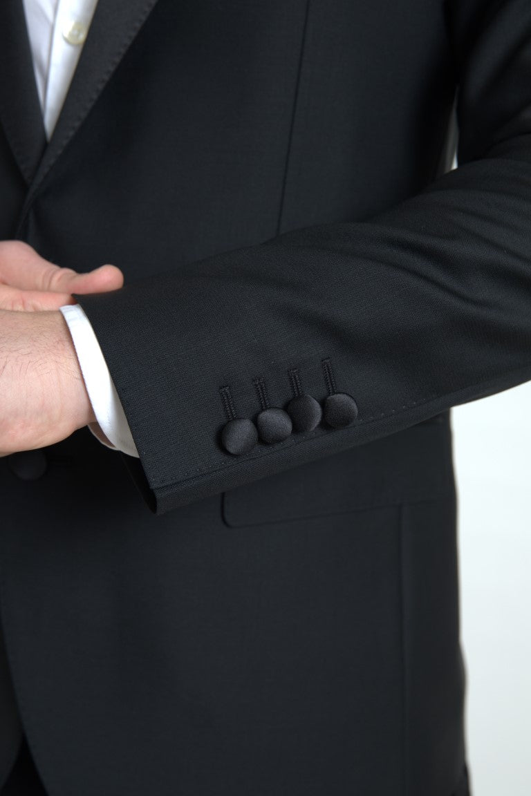 Dolce &amp; Gabbana Black Wool Single Breasted MARTINI Blazer