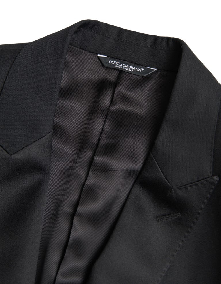 Dolce &amp; Gabbana Black Wool Single Breasted MARTINI Blazer