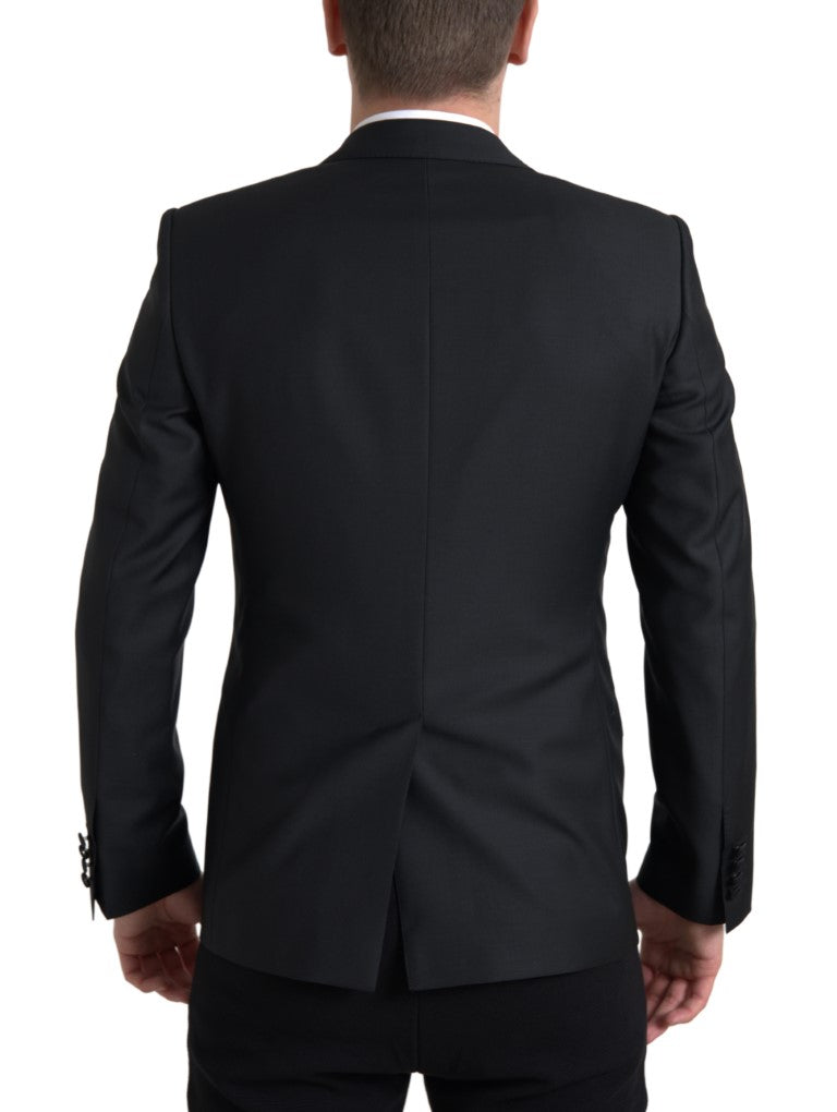 Dolce &amp; Gabbana Black Wool Single Breasted MARTINI Blazer