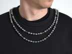 Dolce &amp; Gabbana Black Necklace Embellished Polyester T-shirt