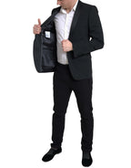 Dolce &amp; Gabbana Black Wool Single Breasted MARTINI Blazer