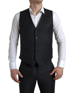 Dolce &amp; Gabbana Black 3 Piece Single Breasted MARTINI Suit