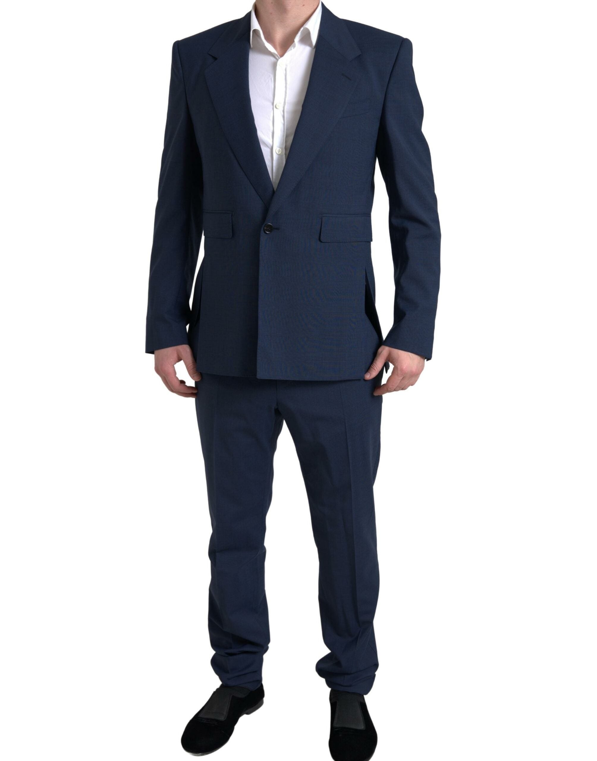 Dolce &amp; Gabbana Blue 2 Piece Single Breasted SICILY Suit