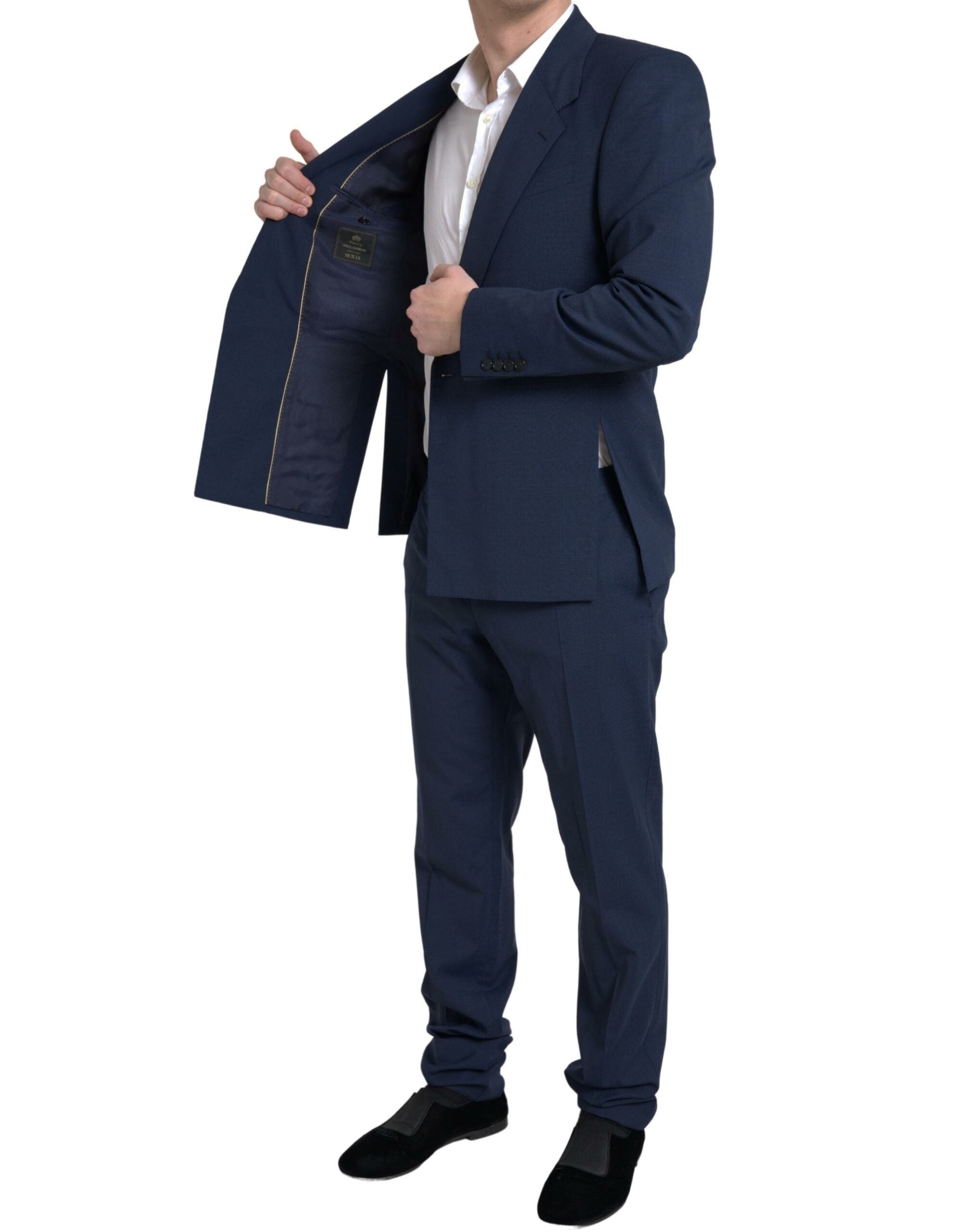 Dolce &amp; Gabbana Blue 2 Piece Single Breasted SICILY Suit