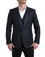 Dolce &amp; Gabbana Blue 2 Piece Single Breasted MARTINI Suit