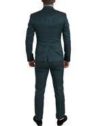 Dolce &amp; Gabbana Green 3 Piece Single Breasted MARTINI Suit