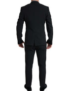 Dolce &amp; Gabbana Black 2 Piece Double Breasted SICILY Suit