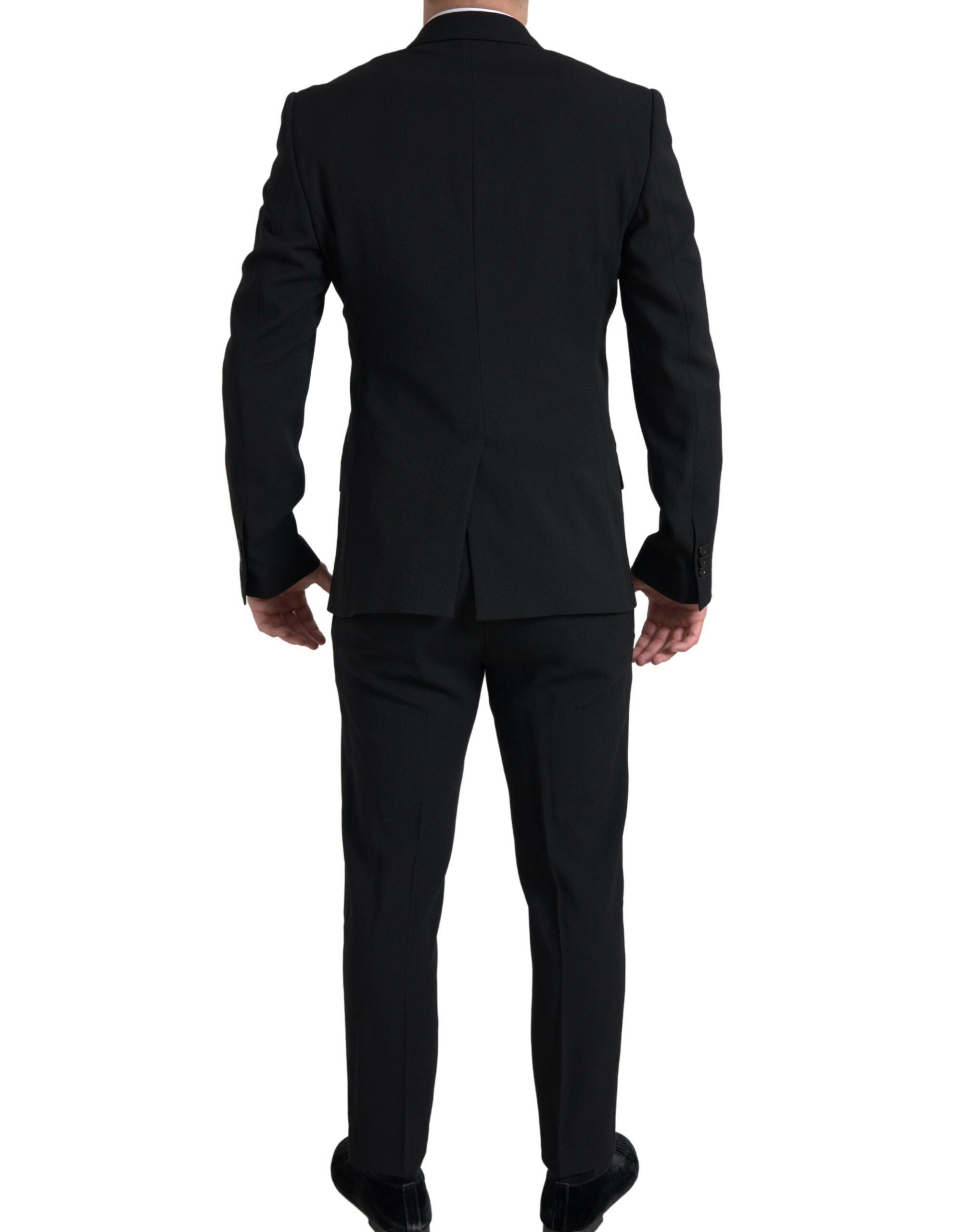 Dolce &amp; Gabbana Black 2 Piece Double Breasted SICILY Suit