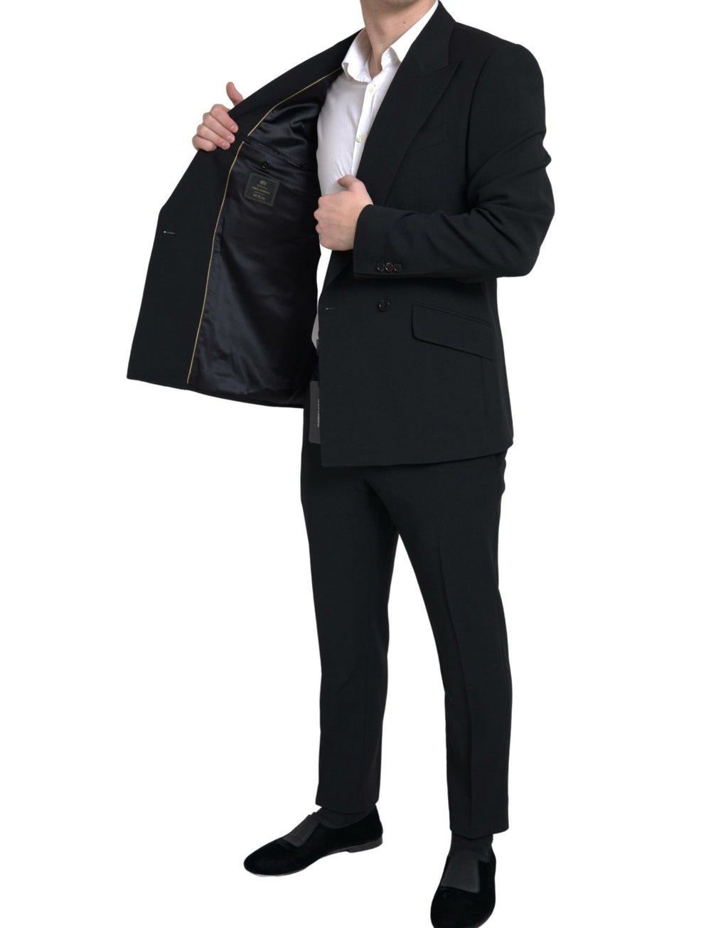 Dolce &amp; Gabbana Black 2 Piece Double Breasted SICILY Suit
