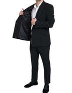 Dolce &amp; Gabbana Black 2 Piece Double Breasted SICILY Suit