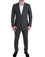 Dolce &amp; Gabbana Gray 2 Piece Single Breasted MARTINI Suit