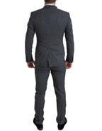 Dolce &amp; Gabbana Gray 2 Piece Single Breasted MARTINI Suit