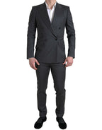 Dolce &amp; Gabbana Gray 2 Piece Double Breasted SICILY Suit