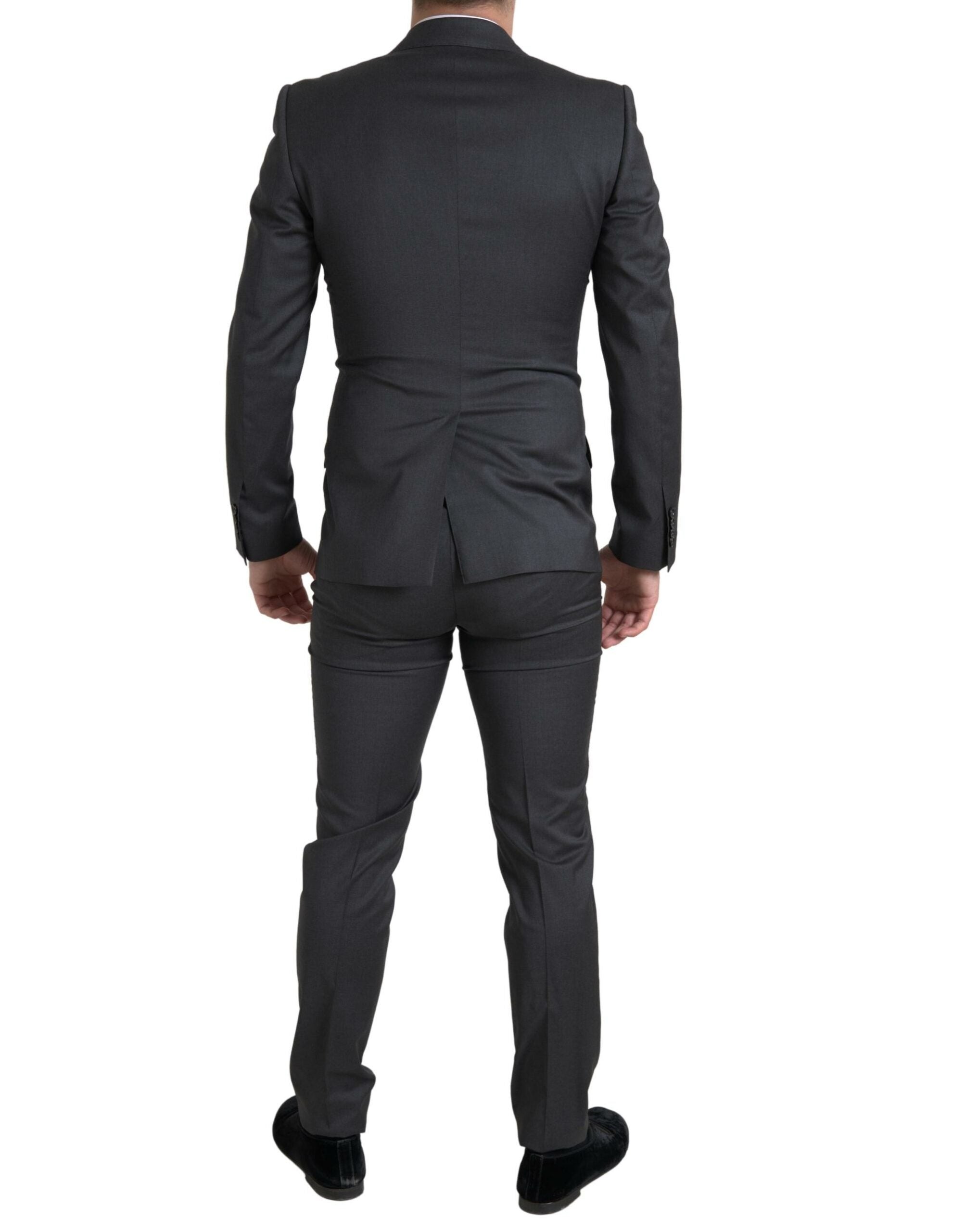 Dolce &amp; Gabbana Gray 2 Piece Double Breasted SICILY Suit