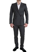 Dolce &amp; Gabbana Gray 2 Piece Double Breasted SICILY Suit