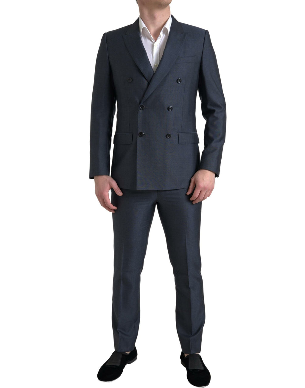 Dolce &amp; Gabbana Blue 2 Piece Double Breasted MARTINI Suit
