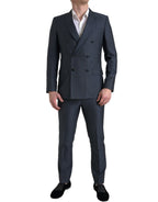 Dolce &amp; Gabbana Blue 2 Piece Double Breasted MARTINI Suit