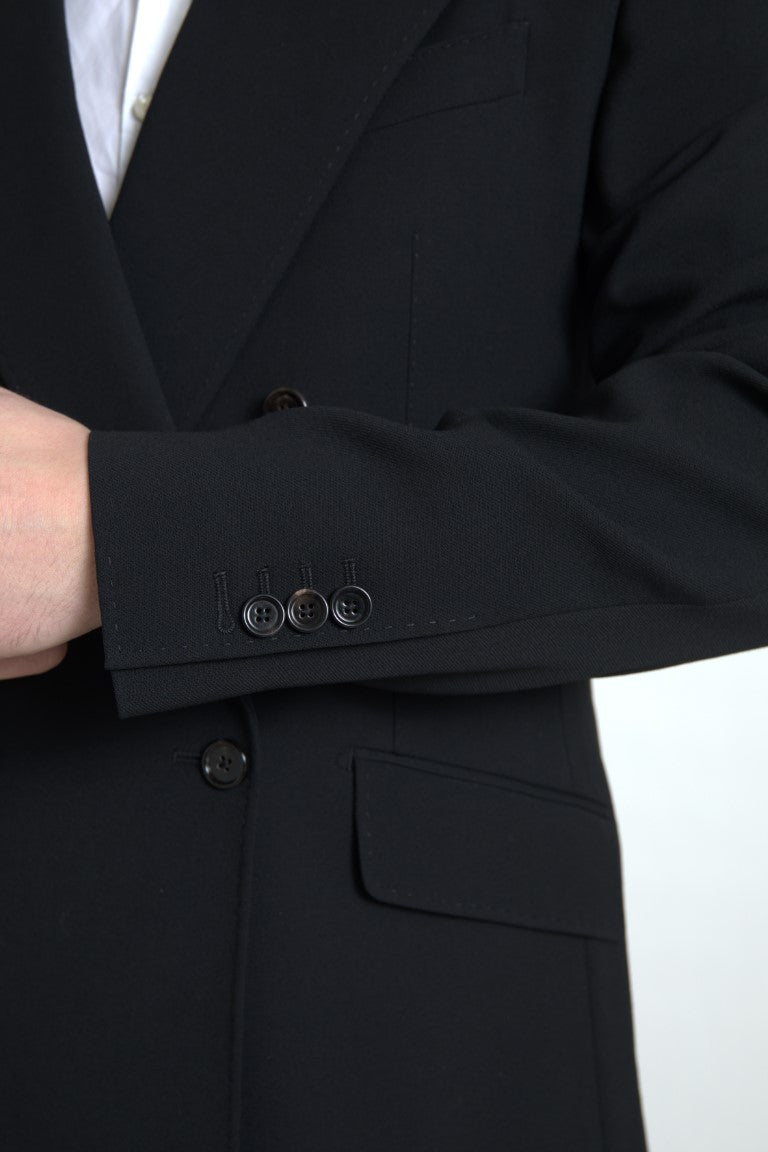 Dolce &amp; Gabbana Black 2 Piece Double Breasted SICILY Suit